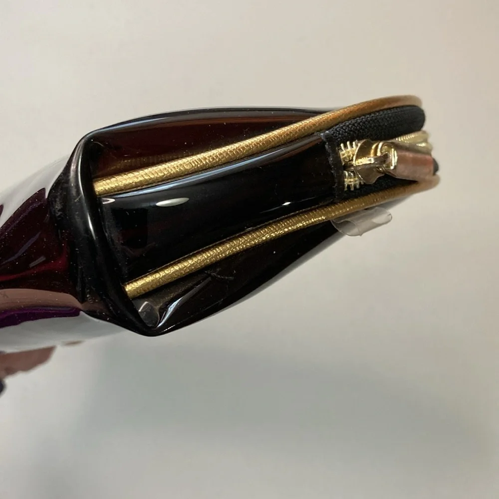 Juicy Couture Black Vinyl Cosmetic Case EXCELLENT CONDITION
